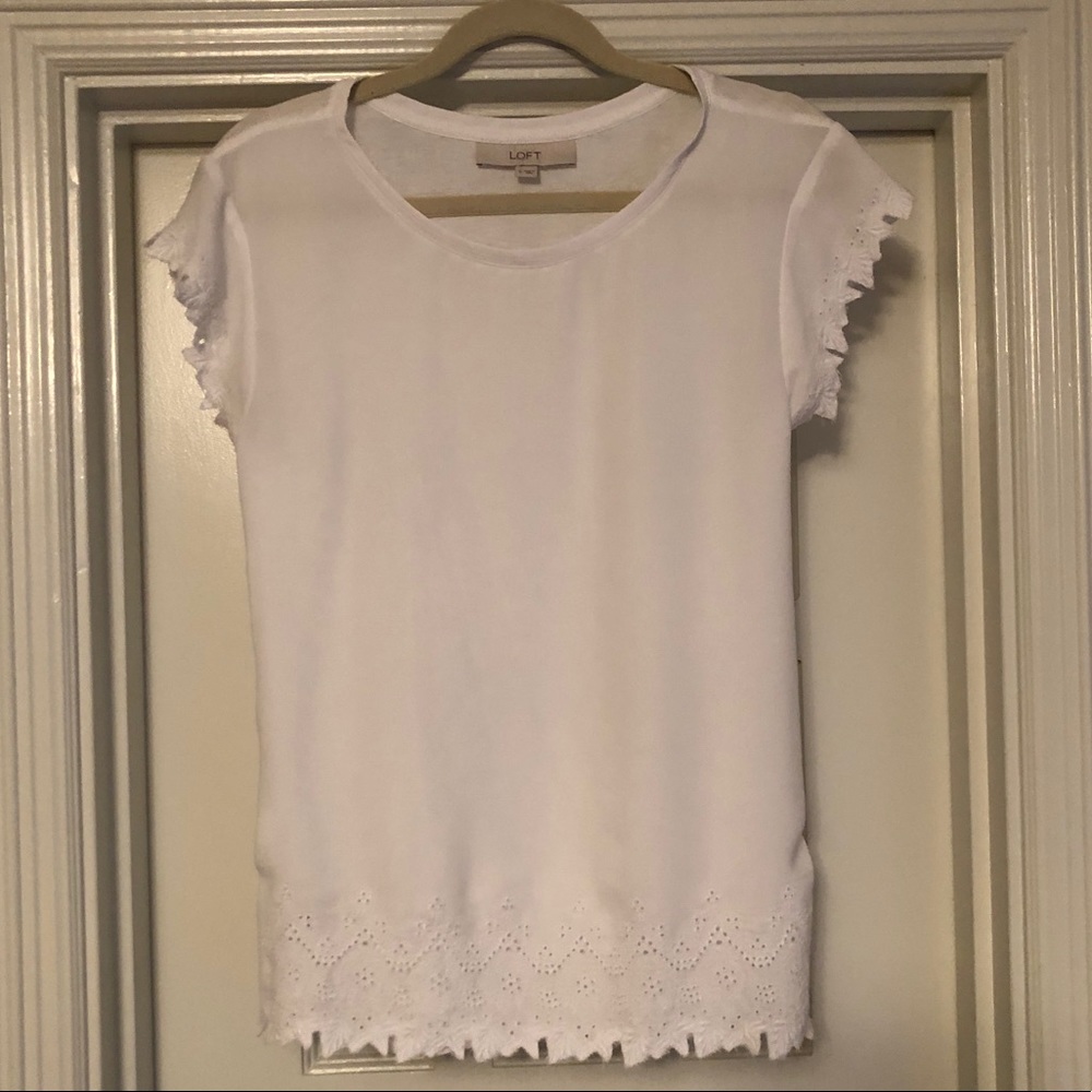 Ann Taylor Loft white shirt
